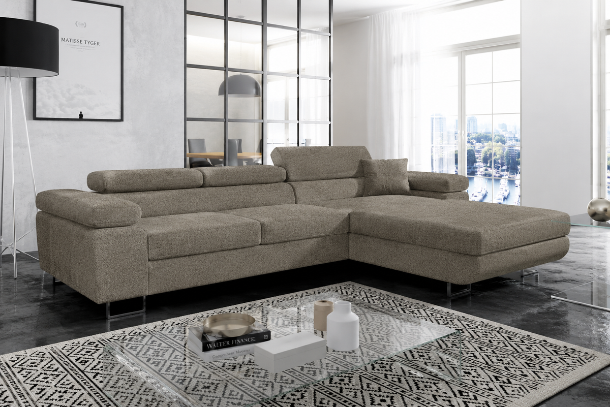 allure corner sofa bed primo 16, shown in Primo 05