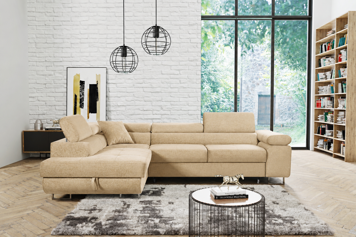 Athena Corner Sofa Bed corner sofa bed Ireland, free delivery, Lava Corners, shown in Primo 05