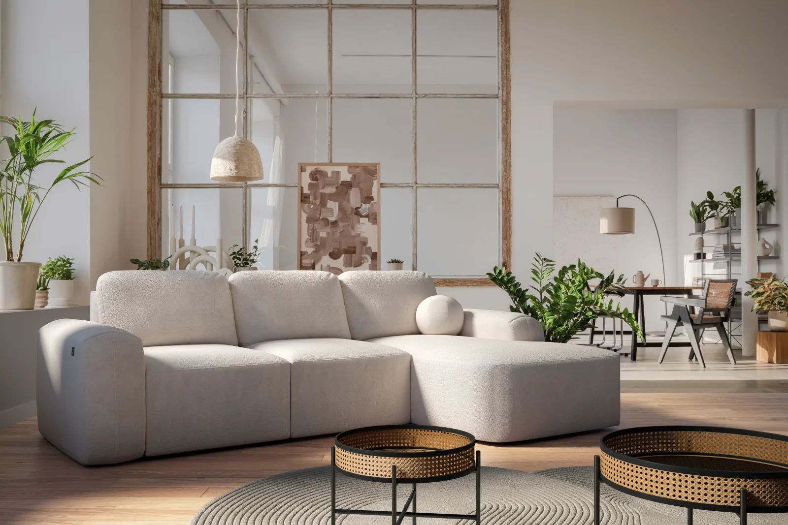 barletta small corner sofa bed velo 622, shown in Velo 625