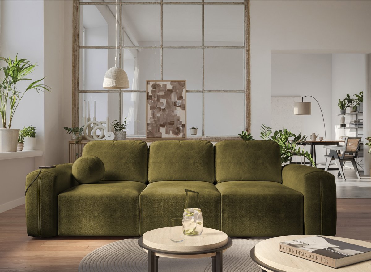 Barletta Sofa Bed Ireland — Free Delivery — Lava Corners, shown in Velo 627