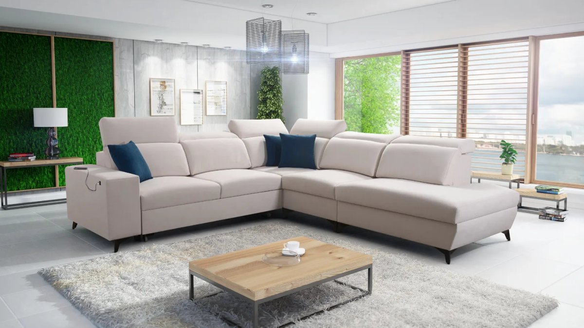 bella ix corner sofa bed, shown in Primo 05