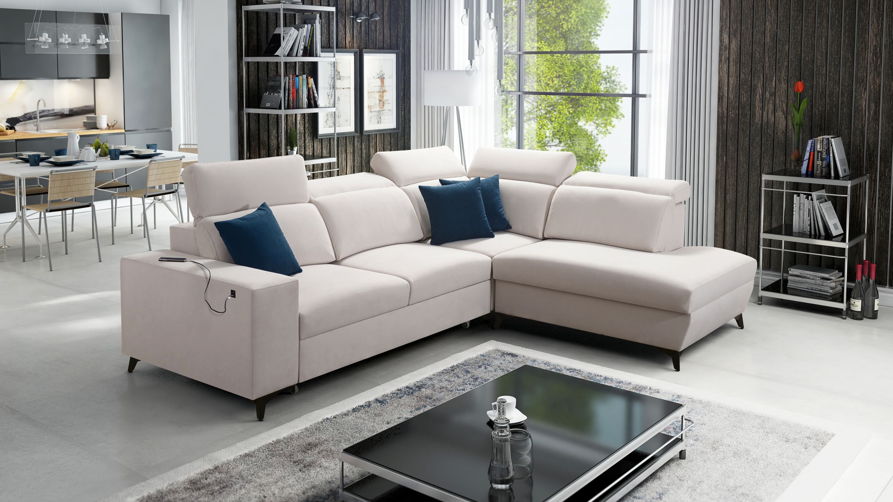 bella vii corner sofa bed