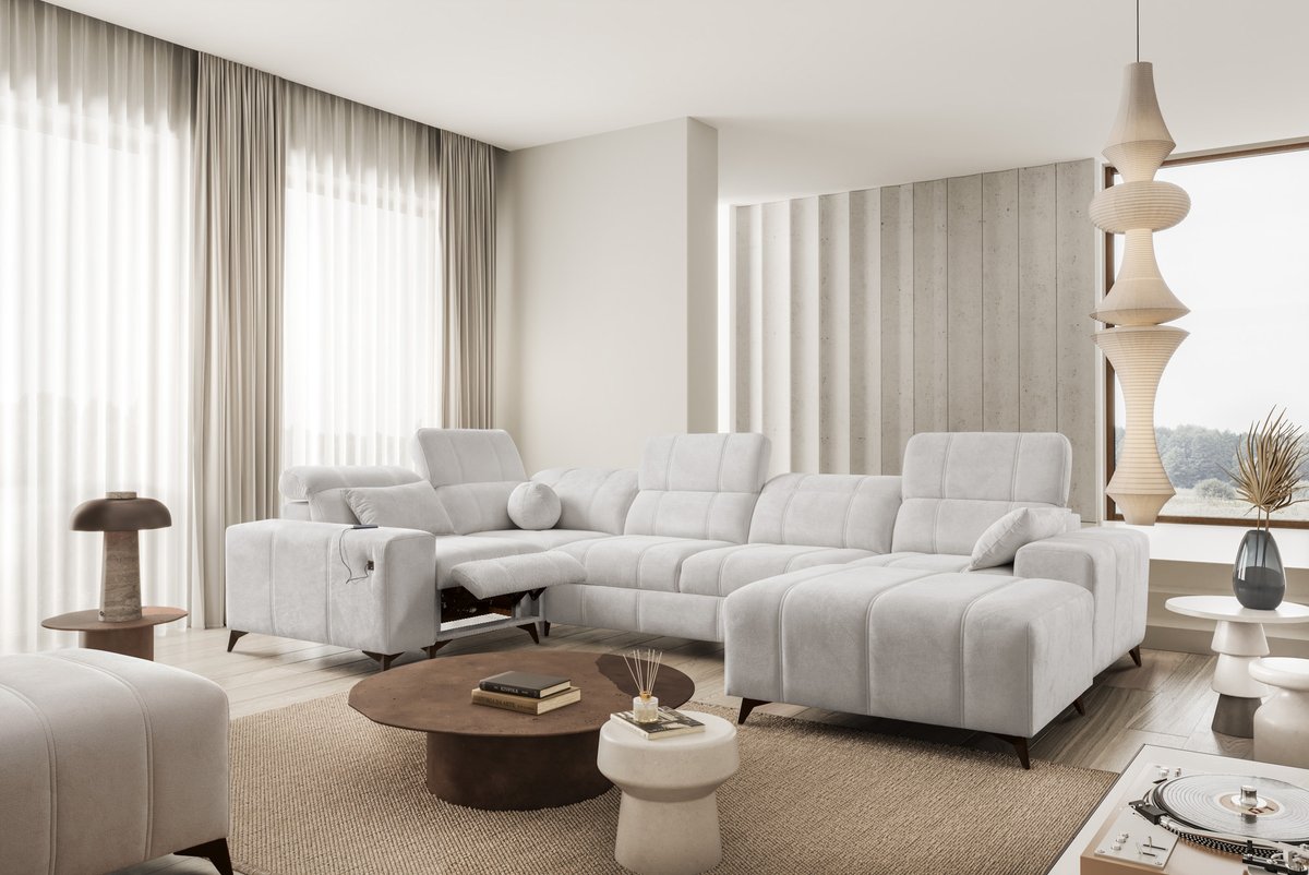 dalia iv u shape sofa bed spring 1104, shown in Spring 1104