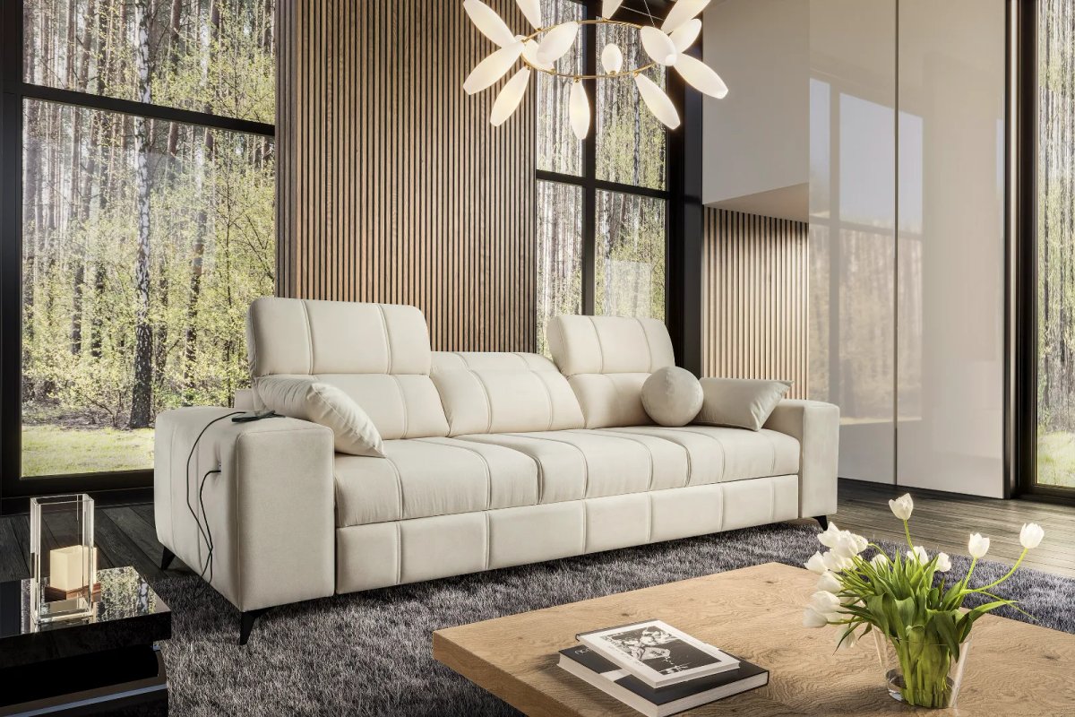 dalia sofa bed in cream