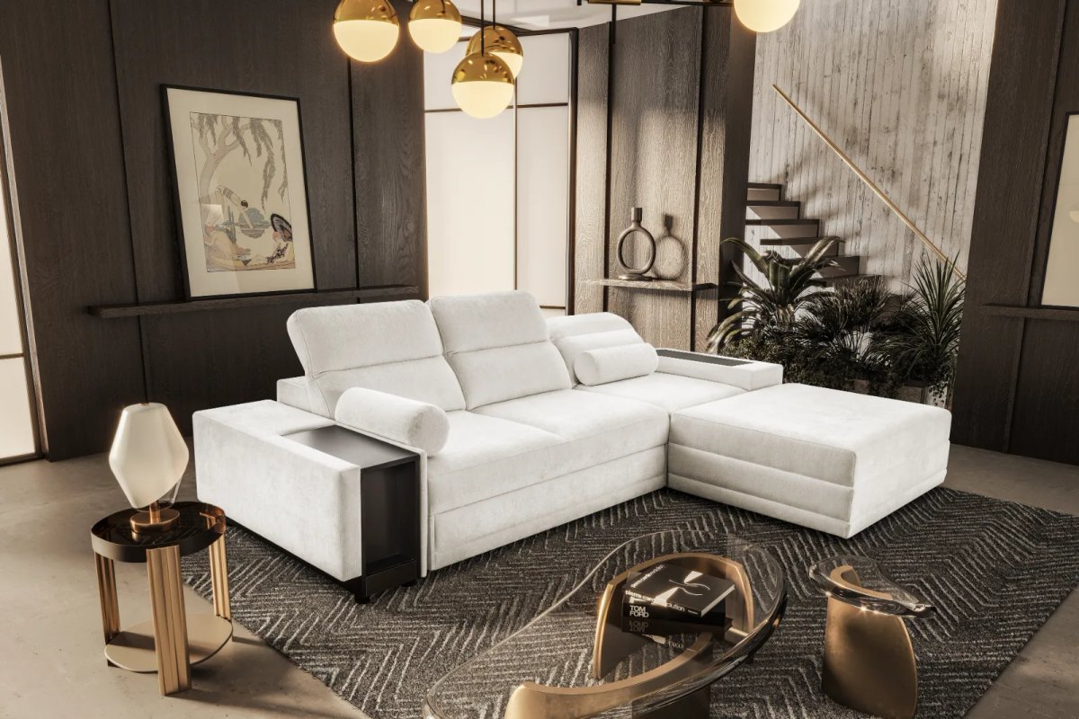 Erin I Corner Sofa Bed, in Vibe 95, Lava Corners Ireland