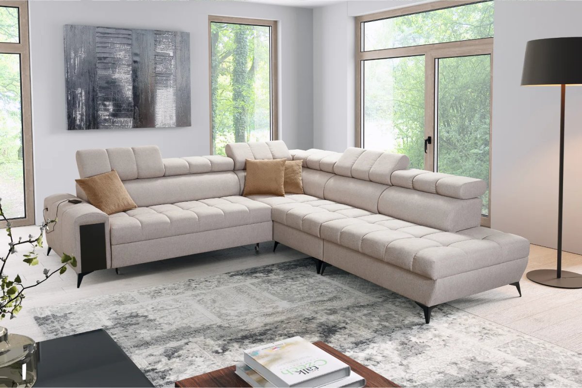 geneva ix u l shape sofa bed, shown in Primo 05