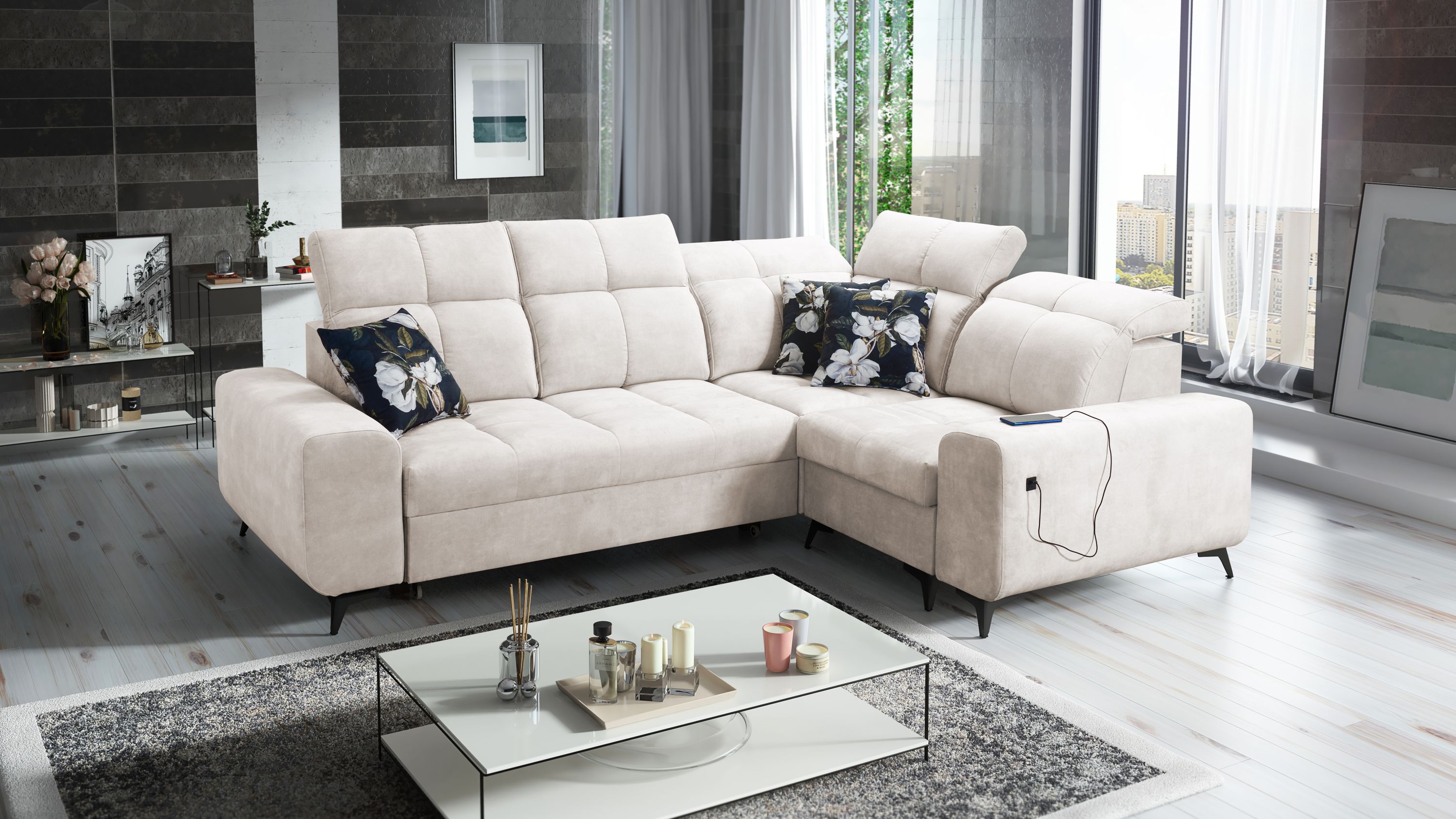 Grace II Corner Sofa Bed Ireland — Free Delivery — Lava Corners