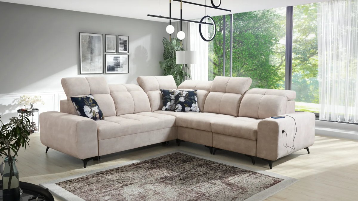 grace iii corner sofa bed, shown in Primo 05