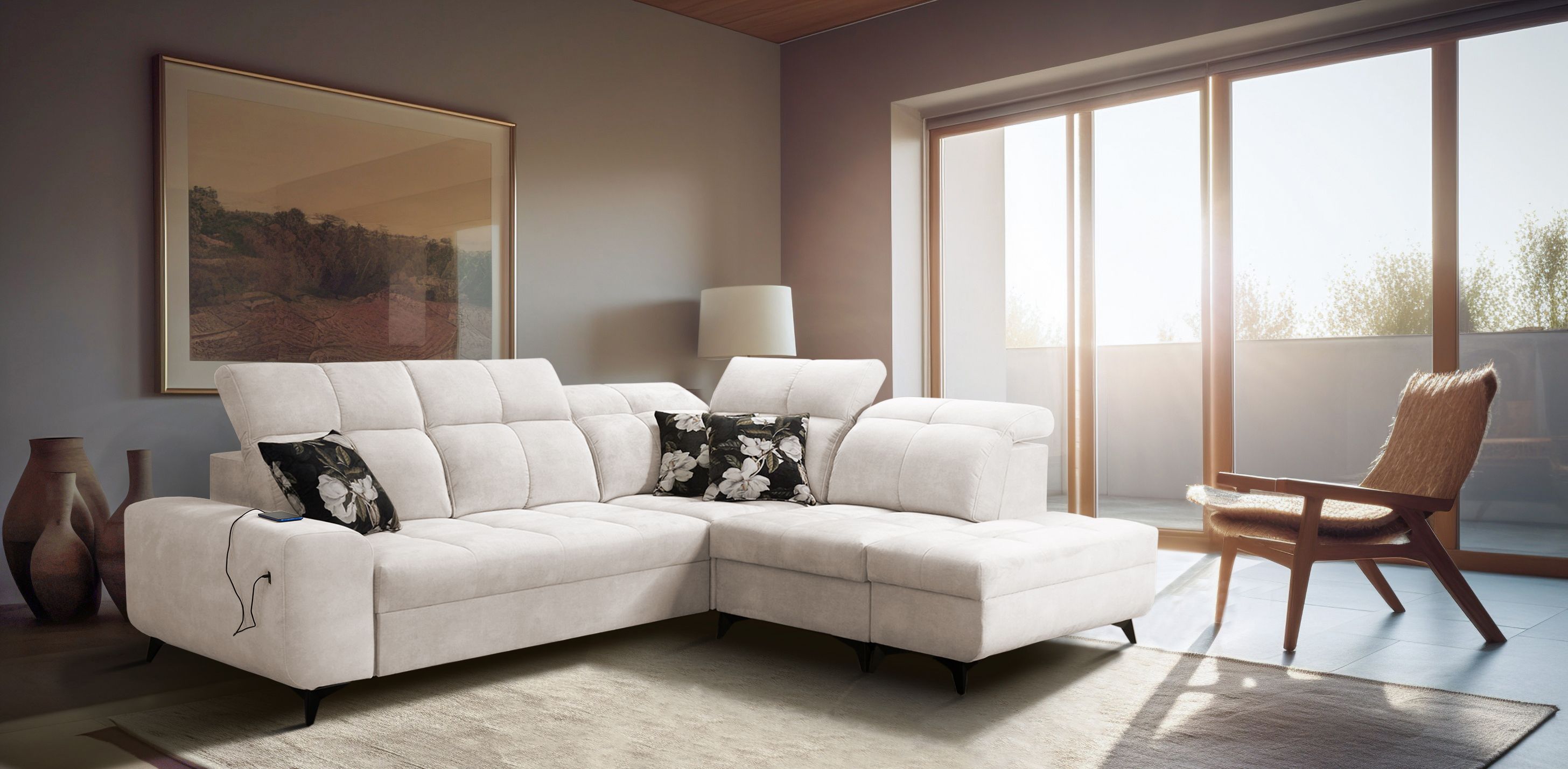 grace vii corner sofa bed wave 1