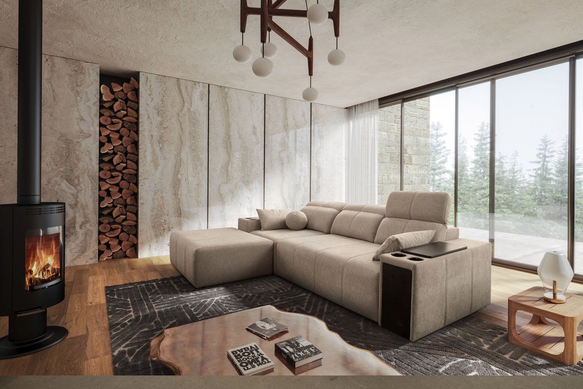 marvello i corner sofa bed verita 09, shown in Verita 28