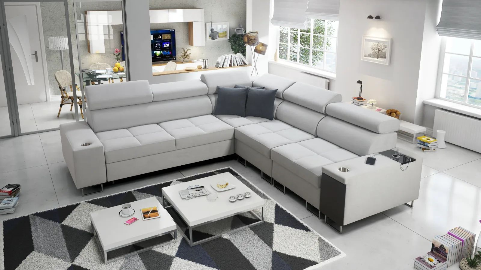 merlin iii corner sofa bed