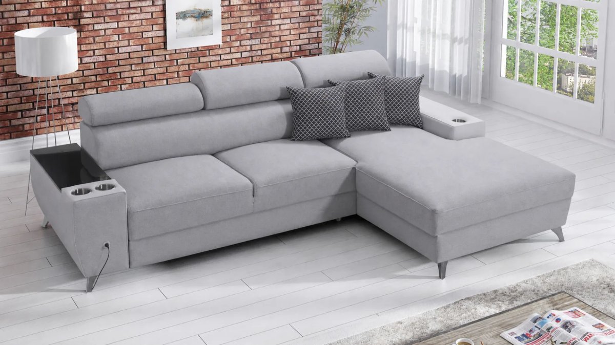 movado i corner sofa bed, shown in Primo 05