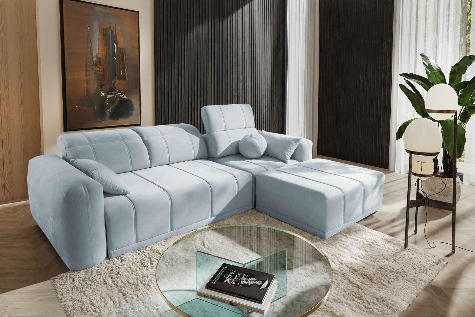robello i corner sofa bed wind 73, shown in Wind 28