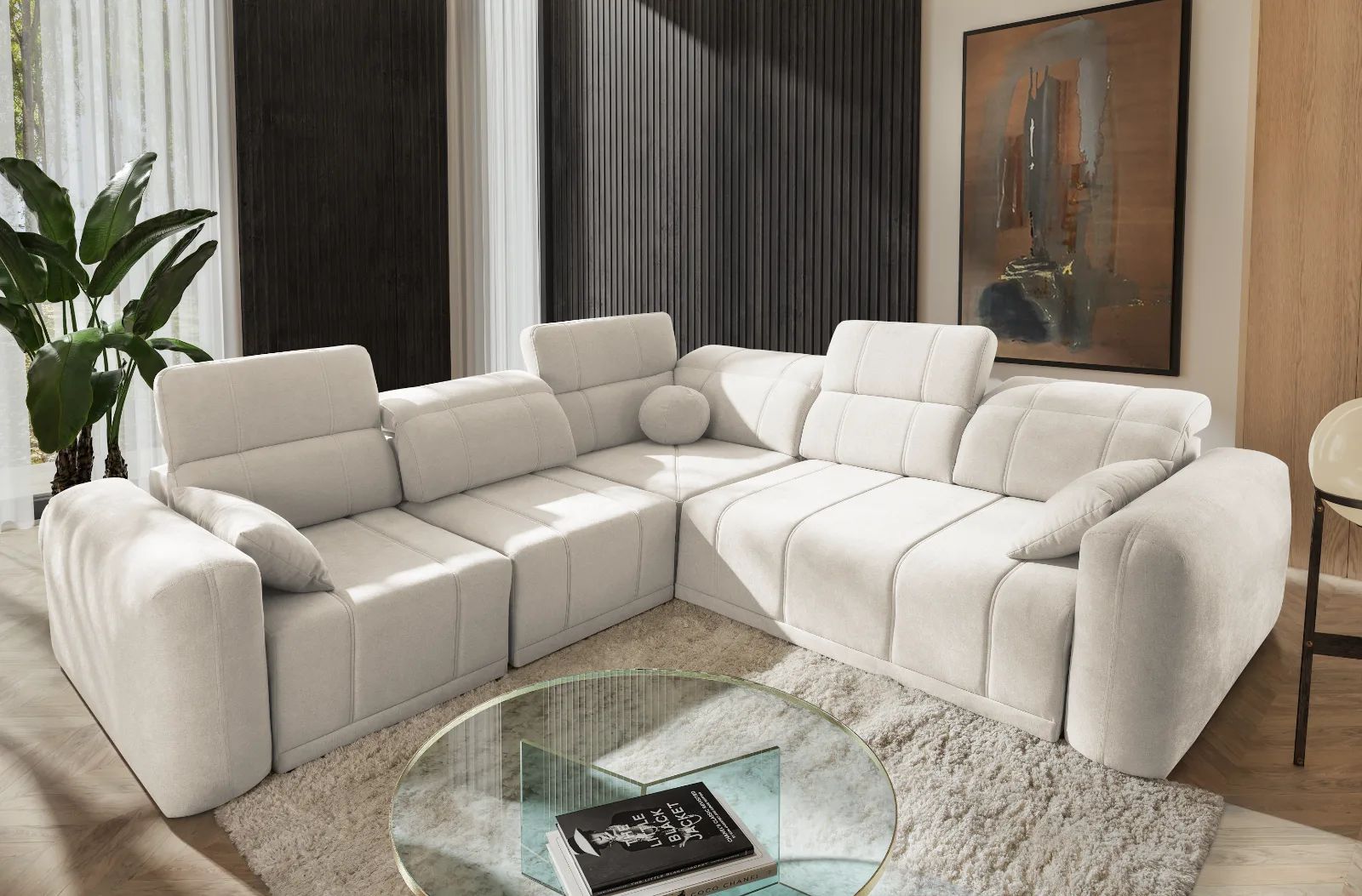 robello iii corner sofa bed wind 02, shown in Wind 02