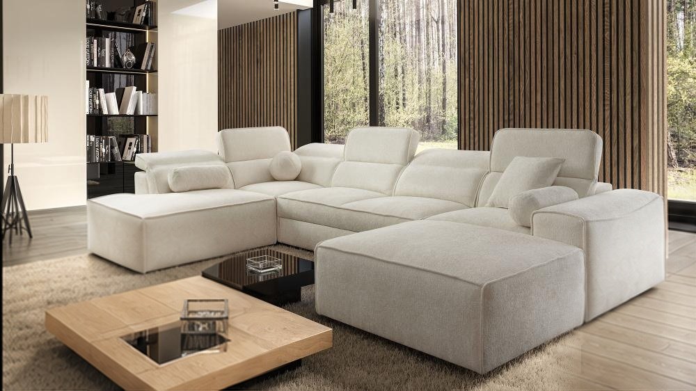 Venus VI U Shape Sofa Bed, U-shape sofa bed Ireland, free delivery, Lava Corners Ireland, shown in Toro 140